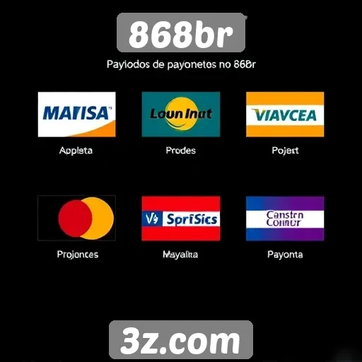 Comparação de métodos de pagamento no 868br